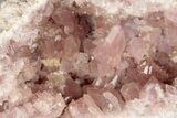 Sparkly, Pink Amethyst Geode Half - Argentina #195424-1